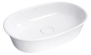 Omnires Classica M+ lavabo 61x40 cm ovale da appoggio bianco CLASSICAUNBP