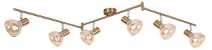Rabalux Holly lampada da soffitto 6x40 W ottone-ambra 5553