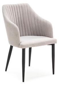 Set di sedie da pranzo grigio chiaro in imbottito 2 pz Nadi – Marckeric