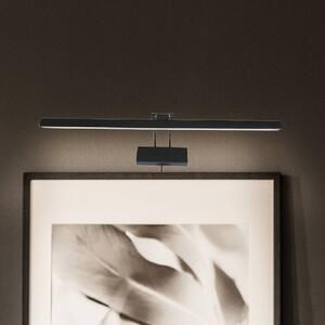 Steinhauer Applique a LED Litho, nera, metallo, CCT, larghezza 60 cm dimmerabile, Nero, Soggiorno / Sala da pranzo, Metallo, Applique