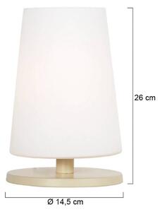 Steinhauer Lampada da tavolo Ancilla, Crema / Ambra, Soggiorno / Sala da pranzo, Metallo, Lampada da tavolo
