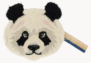 Tappeto in lana a pelo lungo fatto a mano Plumpy Panda