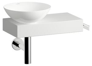 LAUFEN PICCOLO NOVO Plan de toilette, suspendu, tablette à droite, 1 trou pour robinet, sans trop-plein, 555x320x400mm, H561PN40001111, H561PN40001111