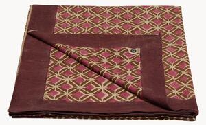 Plaid in cotone fatto a mano con borsa tote Helena