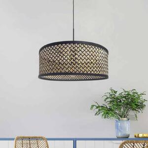 Steinhauer Lampada a sospensione Sparkled Light, dimmerabile, Nero, Soggiorno / Sala da pranzo, bambù, Lampada a sospensione