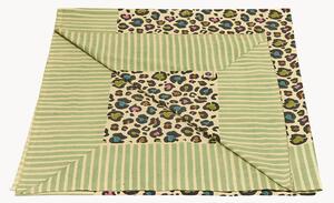 Plaid in cotone fatto a mano con borsa tote Disco