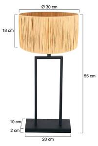 Steinhauer Lampada da tavolo Stang, Nero, Soggiorno / Sala da pranzo, Metallo, Lampada da tavolo