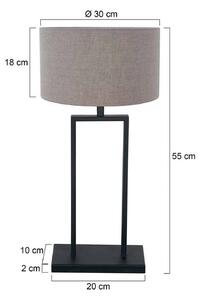 Steinhauer Lampada da tavolo Stang, Nero, Soggiorno / Sala da pranzo, Metallo, Lampada da tavolo
