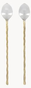 Set di 2 cucchiai fatti a mano Wavy Latte
