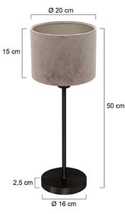 Mexlite Lampada da tavolo Noor, Nero, Soggiorno / Sala da pranzo, Metallo, Lampada da tavolo