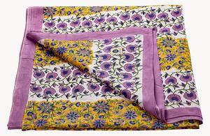 Plaid in cotone fatto a mano con borsa tote Camilla