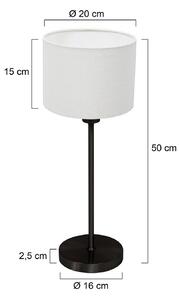 Mexlite Lampada da tavolo Noor, Nero, Soggiorno / Sala da pranzo, Metallo, Lampada da tavolo