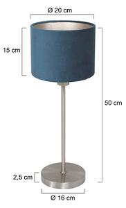 Mexlite Lampada da tavolo Noor, Alluminio / Grigio / Zincato, Soggiorno / Sala da pranzo, Metallo, Lampada da tavolo