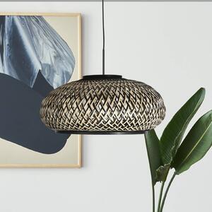 Steinhauer Lampada a sospensione Sparkled Light, dimmerabile, Nero, Soggiorno / Sala da pranzo, bambù, Lampada a sospensione