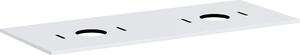 Hansgrohe Xilesa E Console avec 2 découpes pour lavabo à poser, sans trous pour robinetterie, 1375x550x16mm, 54280700, 54280700