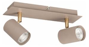 Kanlux 90781 - Faretto EVALO 2xGU10/10W/230V beige/dorato