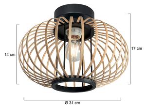 Anne Light Plafoniera soffitto Bloeba, dimmerabile, Nero, Soggiorno / Sala da pranzo, Metallo, Plafoniera