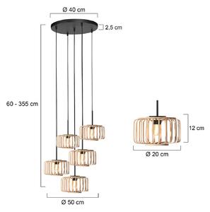 Steinhauer Lampada a sospensione Breeza Beache, dimmerabile, Nero, Soggiorno / Sala da pranzo, Metallo, Lampada a sospensione