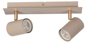 Kanlux 90781 - Faretto EVALO 2xGU10/10W/230V beige/dorato