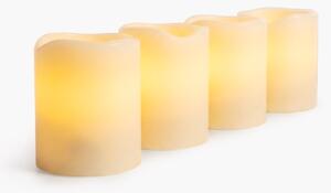 BRILAGI - Set da 4 candele LED (1x CR2032) colore crema
