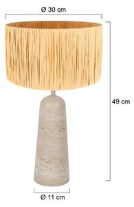 Anne Light Lampada da tavolo Travino, Crema / Ambra, Soggiorno / Sala da pranzo, Pietra, Lampada da tavolo