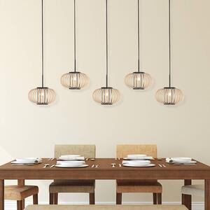 Anne Light Lampada a sospensione Silva, dimmerabile, Nero, Soggiorno / Sala da pranzo, Metallo, Lampada a sospensione