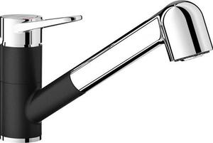 Miscelatore da cucina Blanco con doccetta WEGA-S II nero opaco 526428