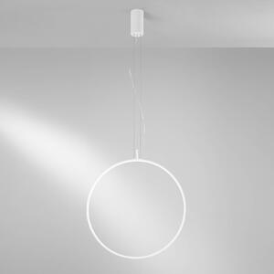 Luce Ambiente Design Lampada a sospensione Toorx, Bianco / Opale, Soggiorno / Sala da pranzo, Metallo, Moderno, Lampada a sospensione