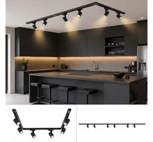 BRILAGI - Faretto per sistema a binario HUSKY 6xGU10/10W/230V 225 cm nero