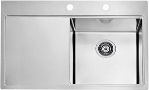 Alveus Pure lavello in acciaio 79x52.5 cm acciaio 1103651