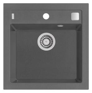 Alveus Formic lavello in granito 52x51 cm grigio/grafite/inox 4402004