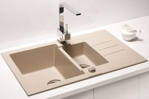 Alveus Rock lavello in granito 78x48 cm beige 1217022
