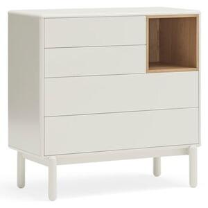 Cassettiera color crema 90x90x40 cm Corvo – Teulat