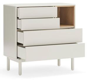 Cassettiera color crema 90x90x40 cm Corvo – Teulat