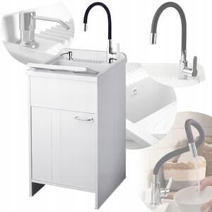 Mobile sottolavello 45x50 cm con rubinetto flessibile e distributore d'acqua