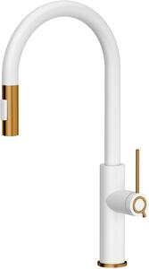 Quadron Jennifer rubinetto da cucina verticale bianco-rame 3623510_WHMPVDC1