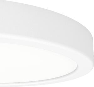 Lampada da soffitto a LED EGLO Fueva 6, lampada da soffitto rotonda, lampada da incasso in plastica bianca, illuminazione da soffitto bianco caldo-bianco freddo, ⌀ 21 cm