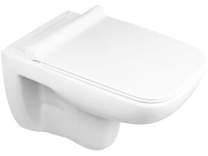 Oltens Ribe vaso wc con copriwater a discesa lenta sospeso senza brida bianco lucida 42011000