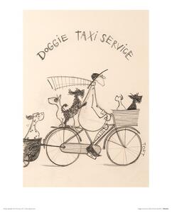 Stampe d'arte Sam Toft - Doggie Taxi Service, Sam Toft, (30 x 40 cm)