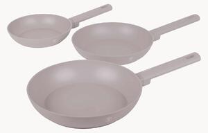 Set di 3 padelle con rivestimento antiaderente Taupe