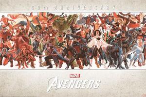 Posters, Stampe Avengers - 60th Anniversary by Alex Ross, (91.5 x 61 cm)