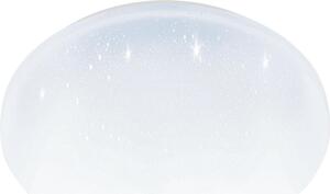 Eglo Plafoniera LED Pogliola-E bianca Ø 31 cm con effetto cristallo