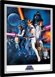 Quadro Star Wars Una nuova speranza - One Sheet, Poster Incorniciato
