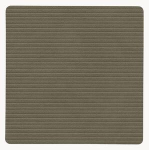 Set di 2 sottobicchieri quadrati in pelle Corduroy