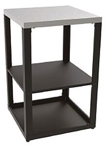 Mobile Cucina da Esterno Scaffale Unità Angolo Milano 60,7x60,7x94 cm Ripiano Superiore in Acciaio Inox Nero