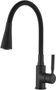 Invena Pogo Plus rubinetto da cucina verticale nero BZ-80-P04