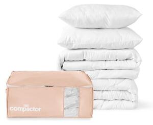 Set di organizer per vestiti sottovuoto in plastica 3 pz 65x45x27 cm Pink Edition - Compactor