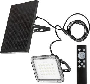 Rabalux Faretto LED solare da facciata nero Melk 6,5W IP65 CCT con DO 77141