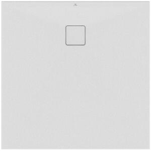 Ideal Standard Ultra Flat evo receveur de douche carré avec écoulement, blanc soie, T5424FO, T5424FO