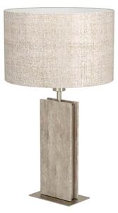 EGLO lampada da tavolo LB24 BELESAR E27 max 40W pietra e lino